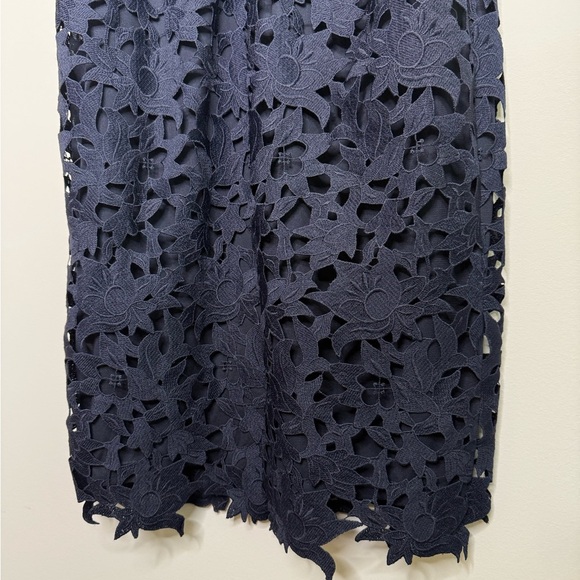 ANTONIO MELANI Midnight Blue Lace Midi Dress - Picture 6 of 7